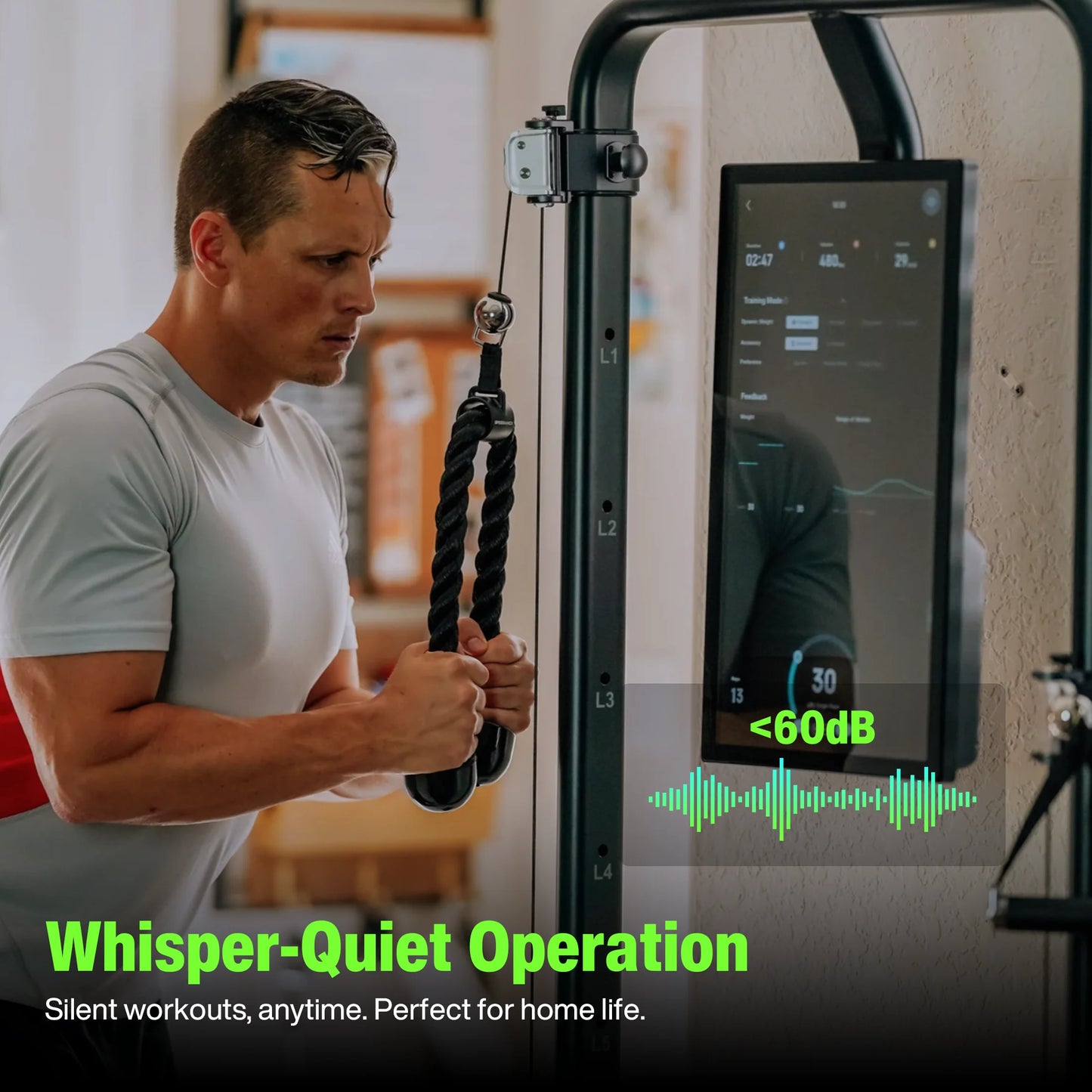 AI Smart Home Gym, All-In-One Digital Weight Workout Machine for Full Body Training