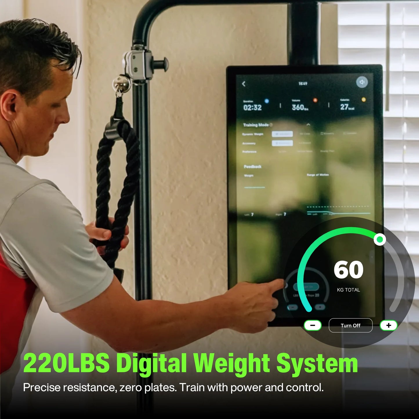 AI Smart Home Gym, All-In-One Digital Weight Workout Machine for Full Body Training